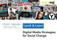 Lunch & Learn: Digital Media Strategies for Social Change